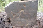 Fragment macewy z cmentarza ydowskiego w Gogowie