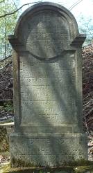 Macewa Leona Fuhrera na cmentarzu ydowskim w Grybowie