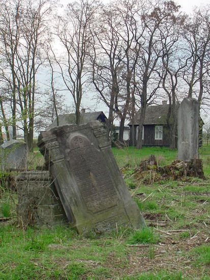 Petryki - macewa na cmentarzu ydowskim