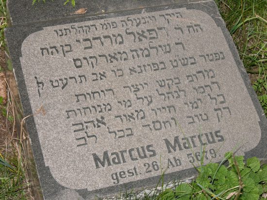 nagrobek na cmentarzu żydowskim w Szubinie